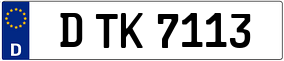 Trailer License Plate